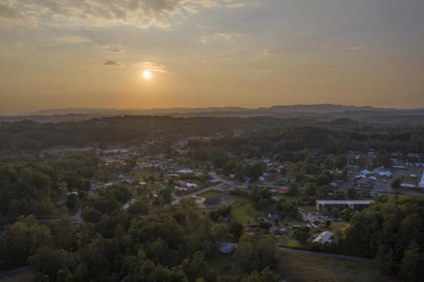 Drone shot over UVA Wise