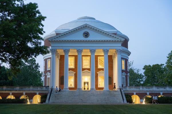 Image of the Rotunda during the 2024 UVA Brain Symposium