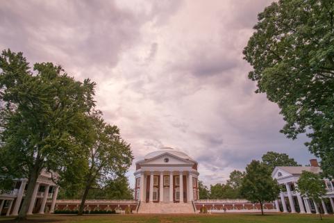 UVA Rotunda at dusk
