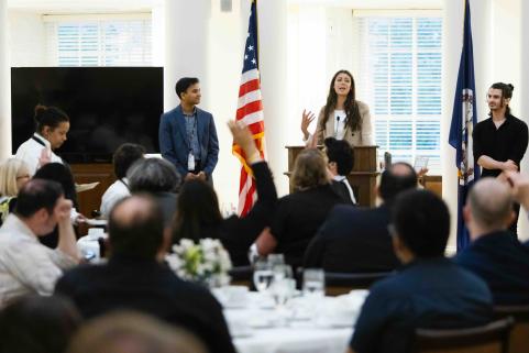 Dinner speakers present.
