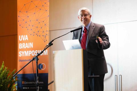 Dr. Walter Koroshetz delivers a keynote address. 