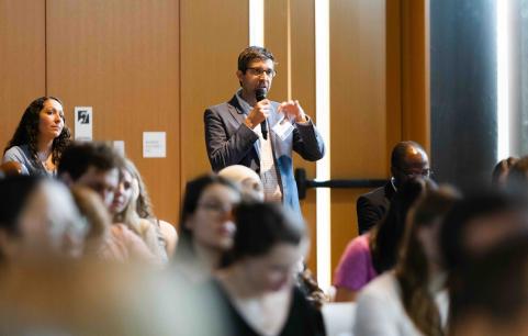 Faculty member asks question.